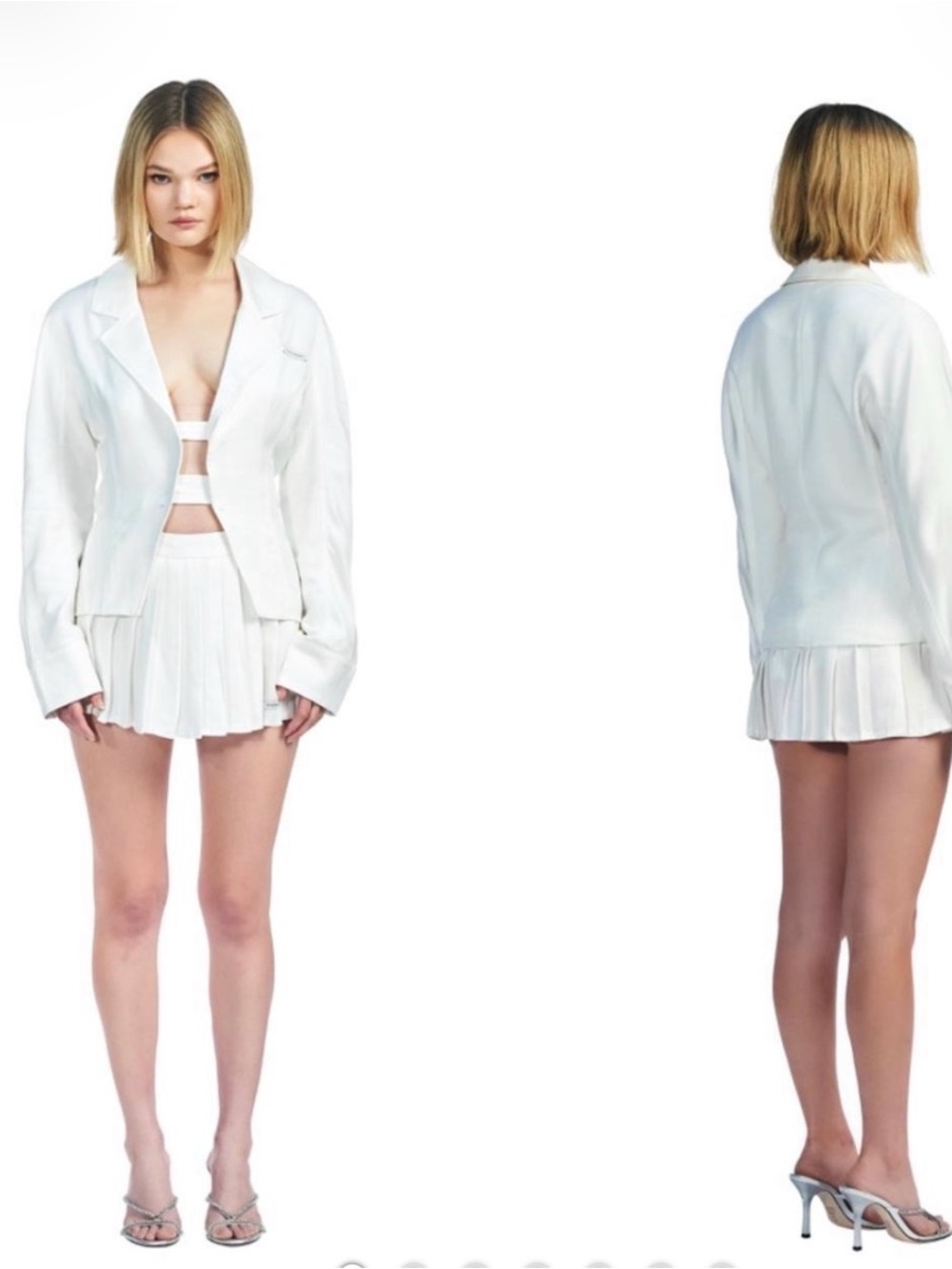 My Mum Made It Women's Cream Tailored Blazer